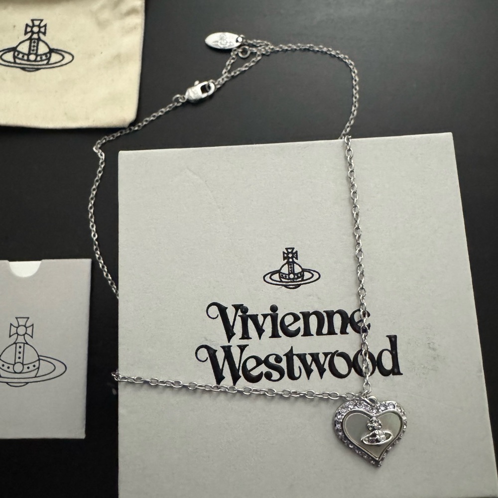 Vivienne Westwood Silver Heart Necklace